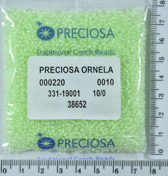 Бісер PRECIOSA №10 / 0 фарбують №38652 пакет 50 грам