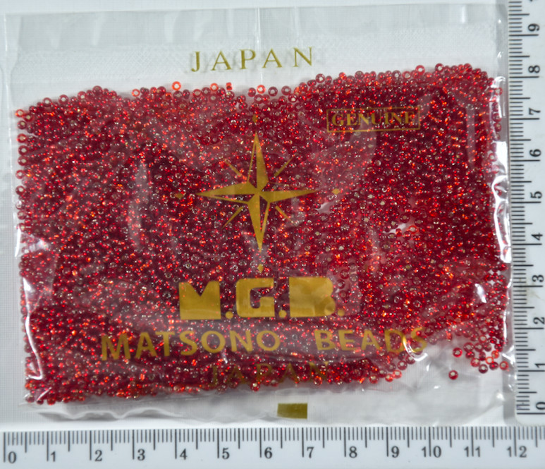 Бісер №11 / 0 "MATSUNO" -Японія (50гр) №38т. красн