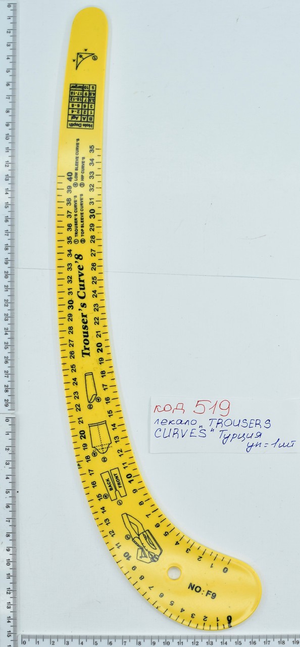 Лекало "TROUSERS CURVES" Туреччина