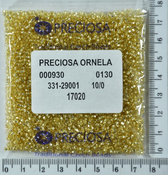 Бісер PRECIOSA №10 / 0 блискучий №17020 пакет 50 грам