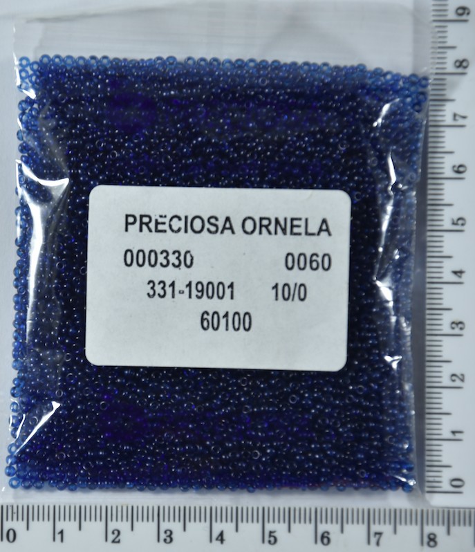 Бісер PRECIOSA №10 / 0 прозорого №60100 пакет 50 грам