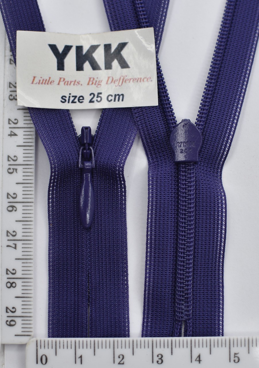 Блискавка спіраль №2 YKK Японія потайна нейлон 25см (866)