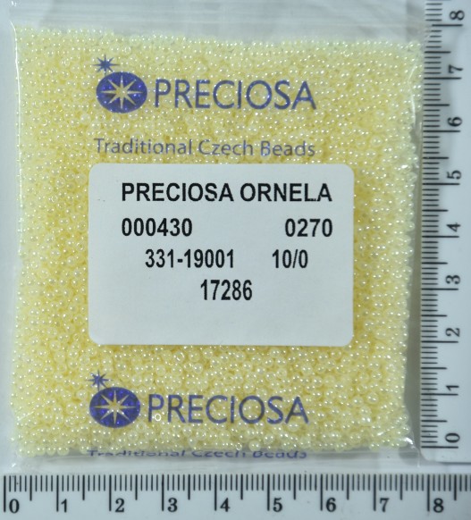 Бісер PRECIOSA №10 / 0 мат-блискучий №17286 пакет 50 грам
