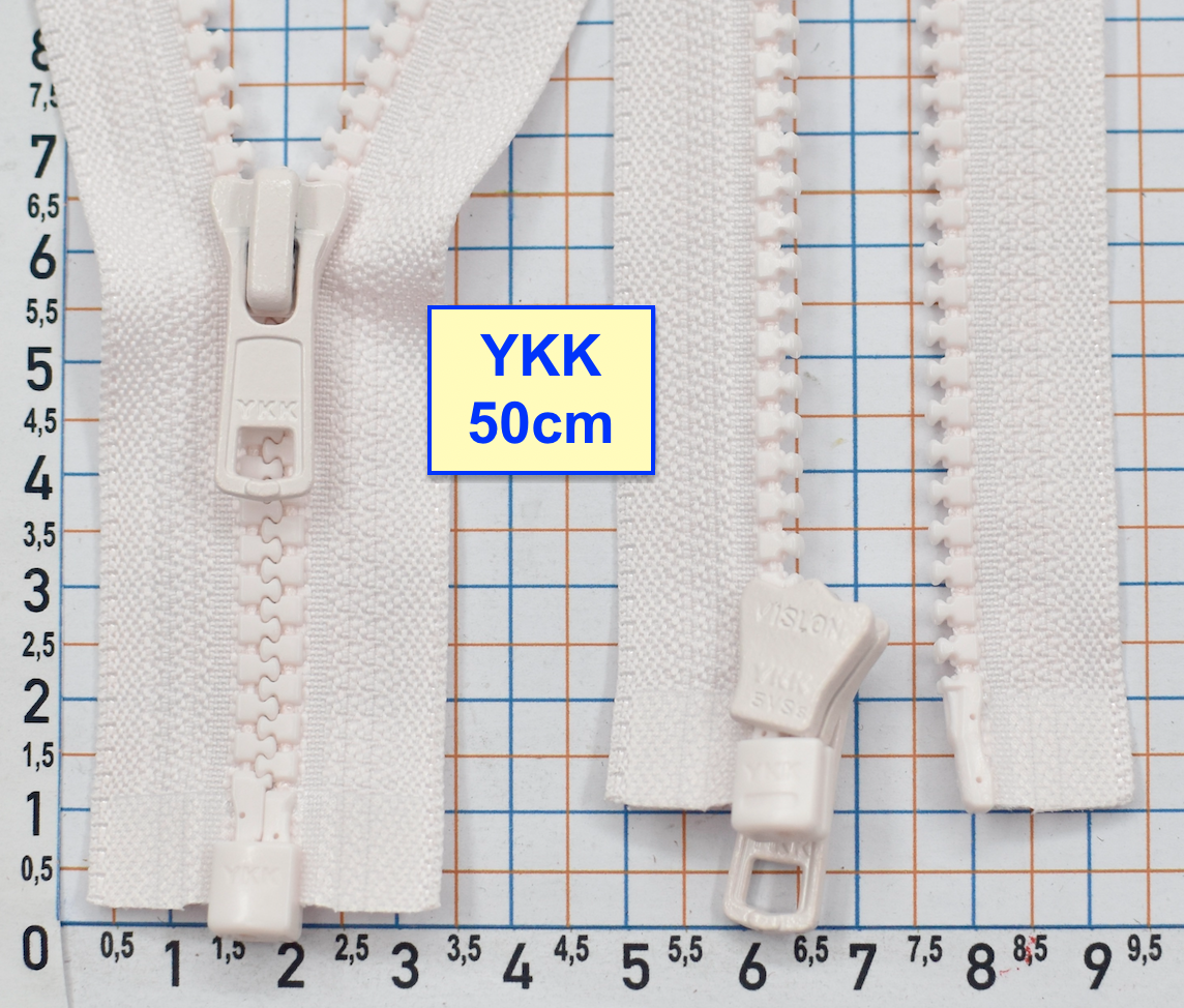 Блискавка трактор № 5 YKK Японія 50см  світло рожев барвінков (929)
