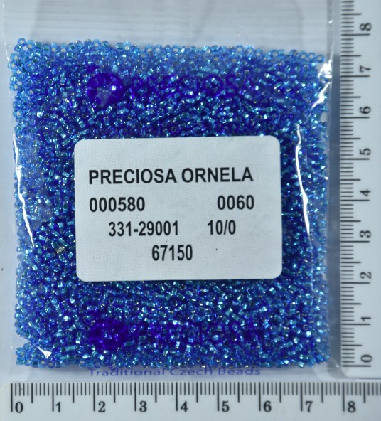 Бісер PRECIOSA №10 / 0 блискучий №67150 пакет 50 грам