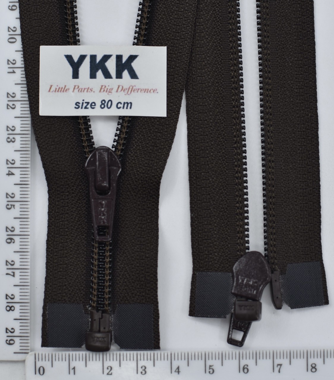 Блискавка спіраль №5 YKK Японія разьемний 80см (141) т коричн