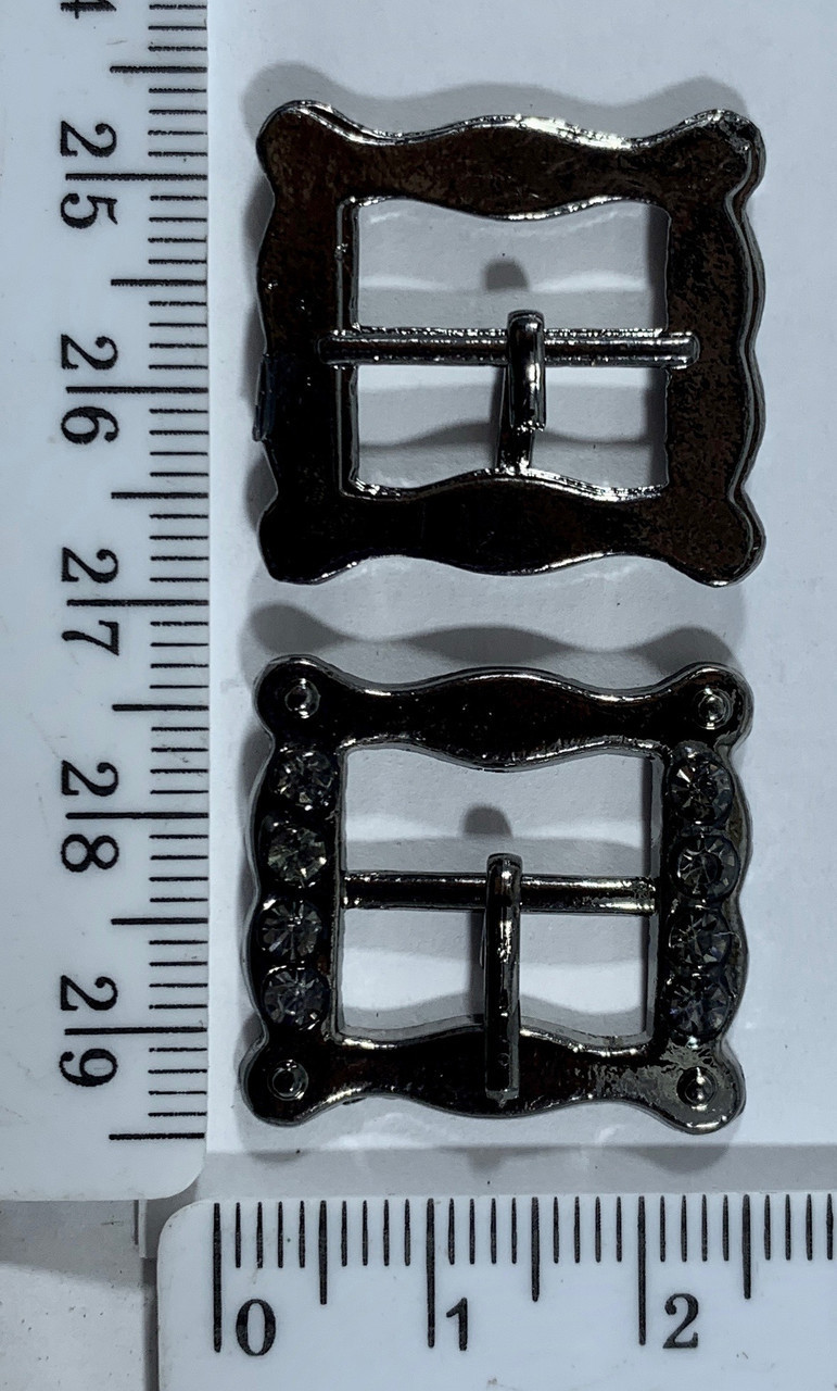 Пряжка страза р76-34 щір 1,5 см черн