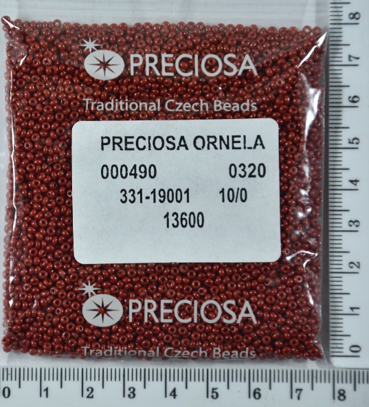 Бісер PRECIOSA №10 / 0 натурал №13600 пакет 50 грам