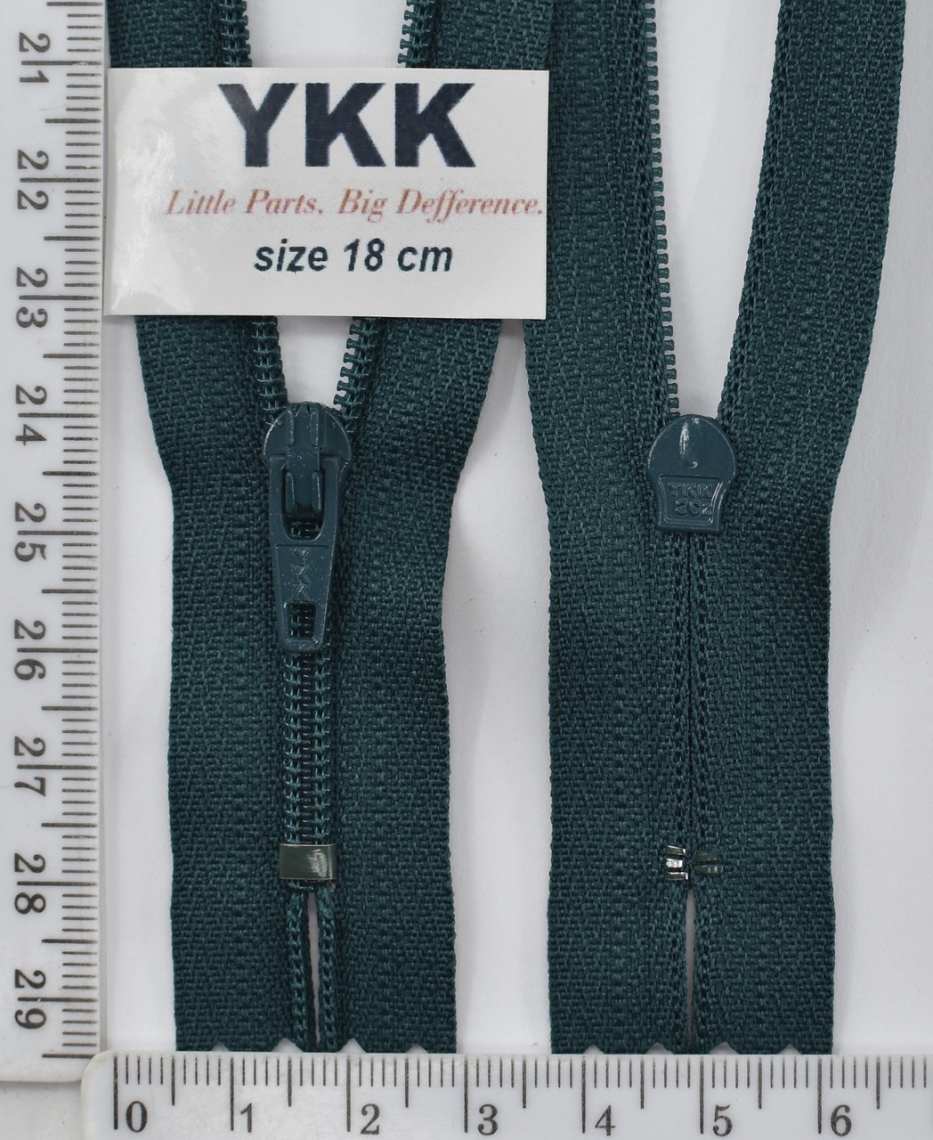 Блискавка спіраль №3 YKK Японія 18см (830) т зел