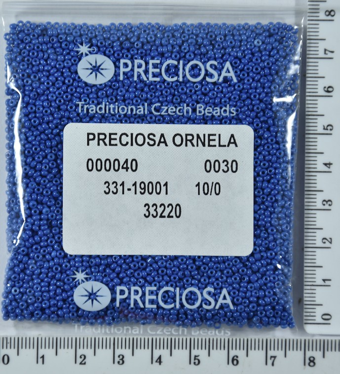 Бісер PRECIOSA №10 / 0 натурал №33220 пакет 50 грам