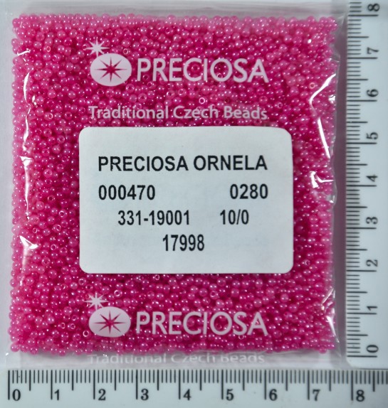 Бісер PRECIOSA №10 / 0 мат-блискучий №17998 пакет 50 грам