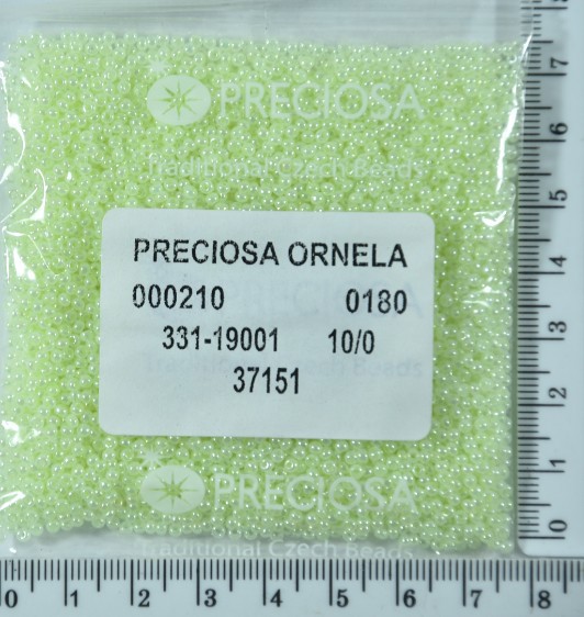 Бісер PRECIOSA №10 / 0 перл №37151 пакет 50 грам