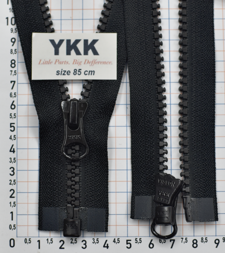 Блискавка 85см трактор № 5 YKK Японія VSC-56--DALHD- PE14  чорний (1)