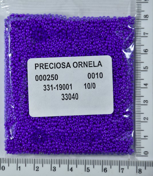 Бісер PRECIOSA №10 / 0 натурал №33040 пакет 50 грам