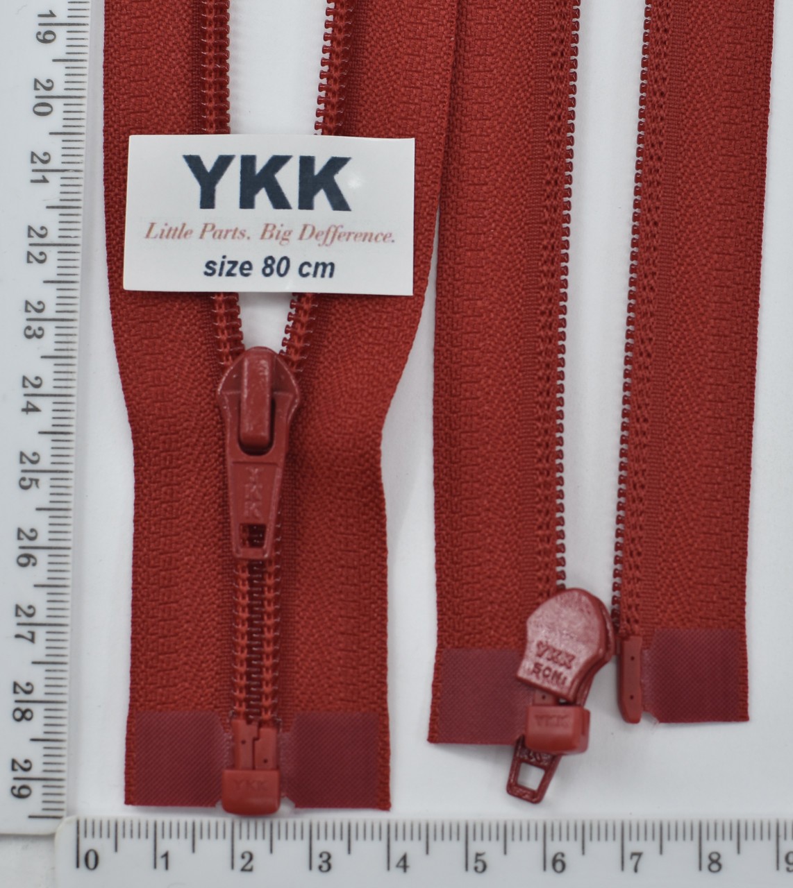 Блискавка спіраль №5 YKK Японія разьемний 80см (519) черв