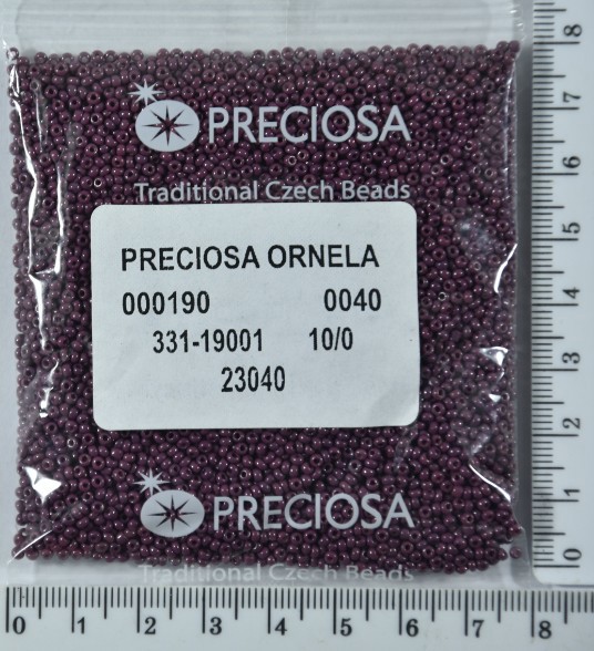 Бісер PRECIOSA №10 / 0 натурал №23040 пакет 50 грам