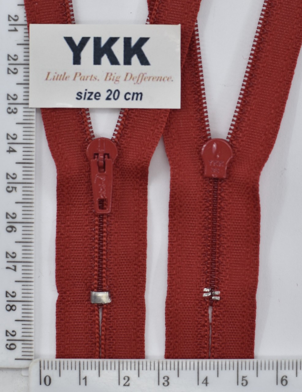 Блискавка спіраль №3 YKK Японія 18см (519) т черв