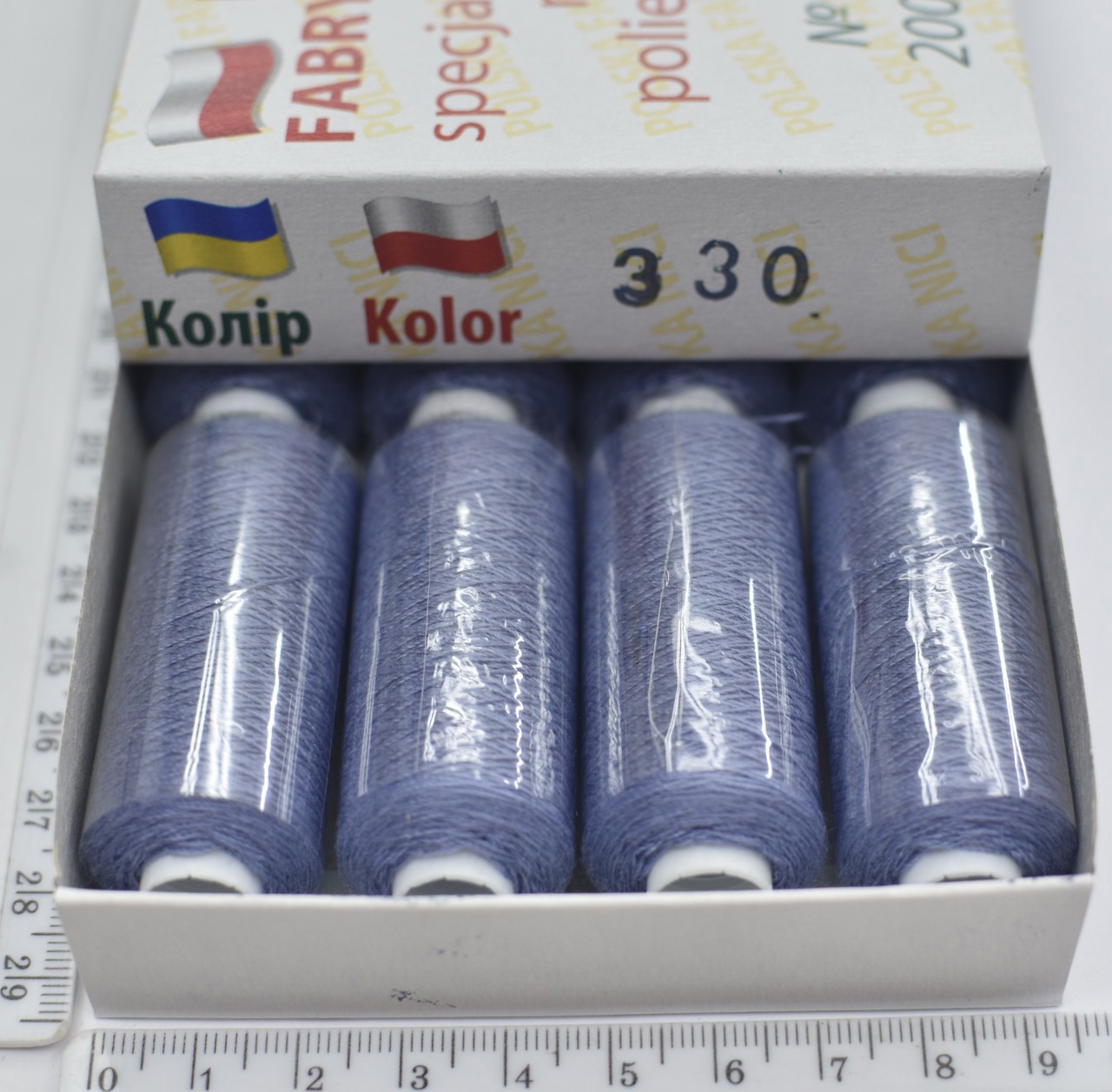 Нитка п / е армовані №50е (аналог №36 джинс) 200ярд Польща №330