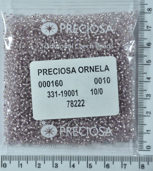 Бісер PRECIOSA №10 / 0 блискучий №78222 пакет 50 грам