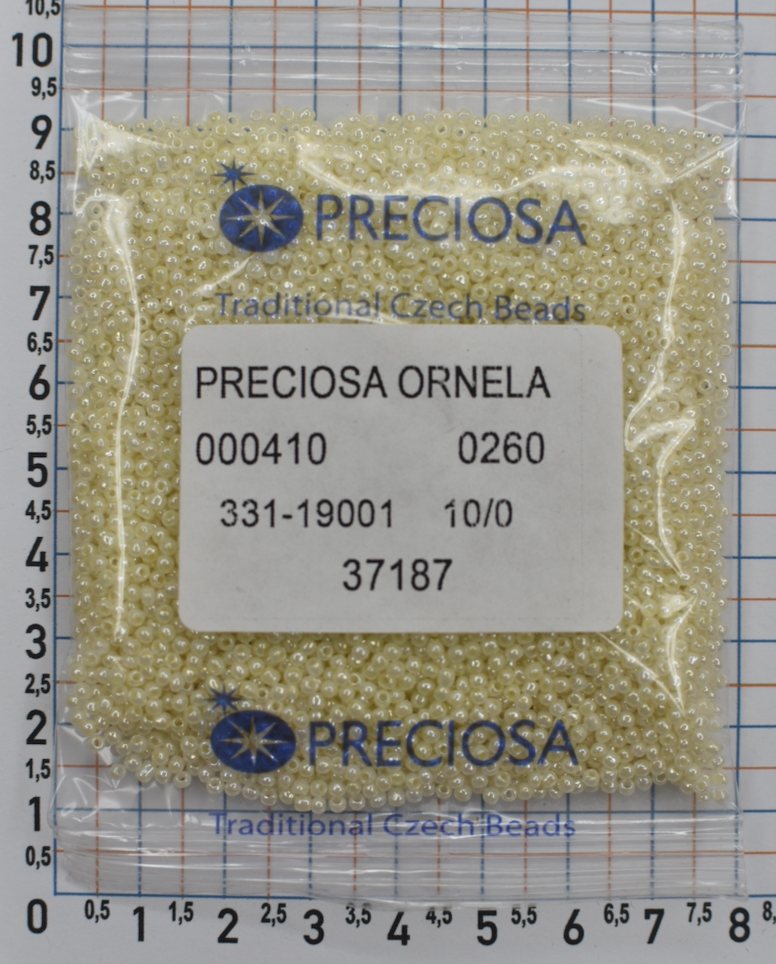 Бісер PRECIOSA № 10 / 0 перлам № 37187 пакет 50 грам