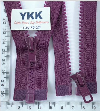 Блискавка трактор №5 YKK Японія разьемний 75см (863) т фіолет