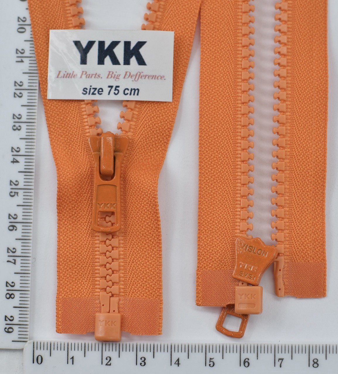 Блискавка трактор №5 YKK Японія разьемний 75см (006) помаранч