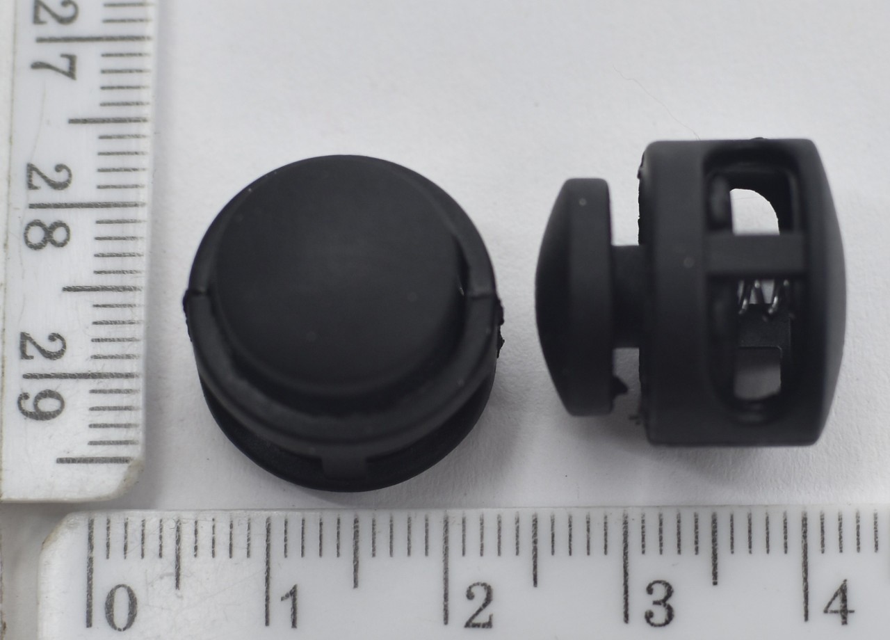 Наконечник пласм на 2 шнури Ф 3- 5мм чорний