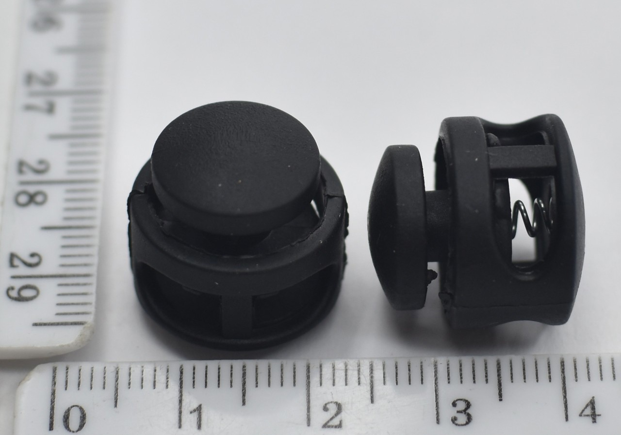 Наконечник пласм на 2 шнури Ф 3- 5мм чорний