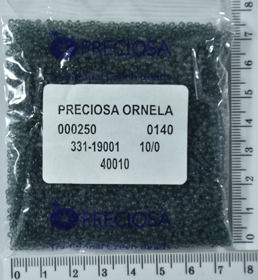 Бісер PRECIOSA №10 / 0 прозорого №40010 пакет 50 грам