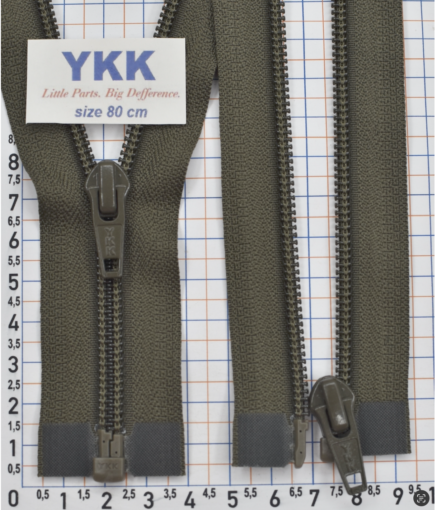 Блискавка спіраль №5 YKK Японія разьемная 80см № 194 т хакі
