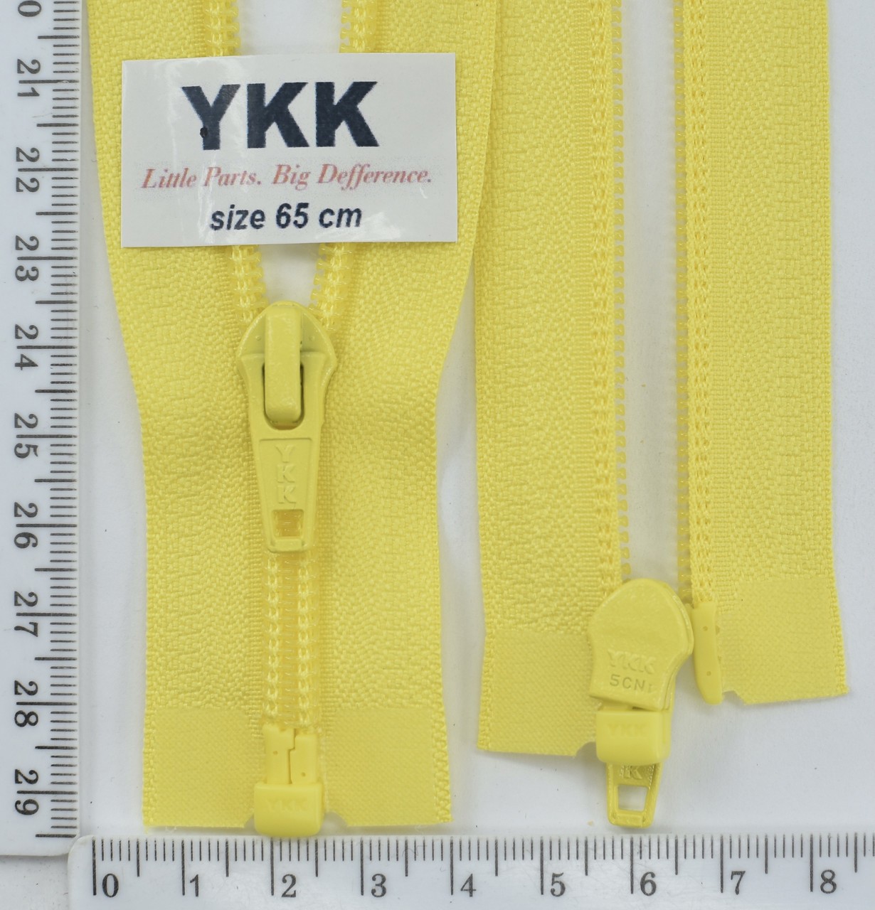 Блискавка YKK спіраль №5 разьемний 65см (504) жовтий