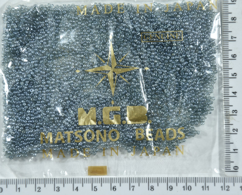 Бісер №11 / 0 "MATSUNO" -Японія (50гр) №526 прозо сіра