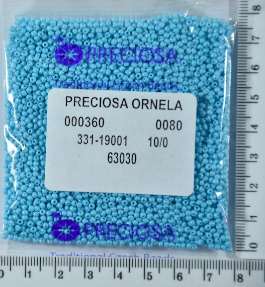 Бісер PRECIOSA №10 / 0 натурал №63030 пакет 50 грам
