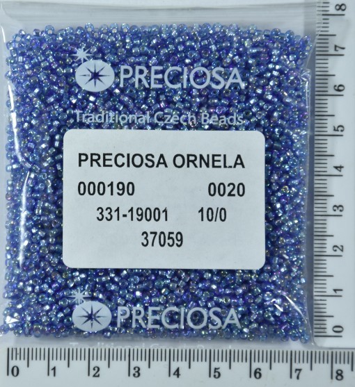 Бісер PRECIOSA №10 / 0 блискучий №37059 пакет 50 грам