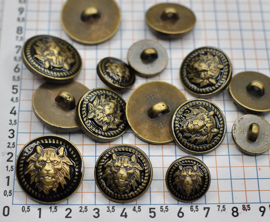 Гудзик набором ф16мм = 50шт, 22мм = 50шт, 26мм = 50шт