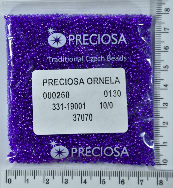 Бісер PRECIOSA №10 / 0 блискучий №37070 пакет 50 грам