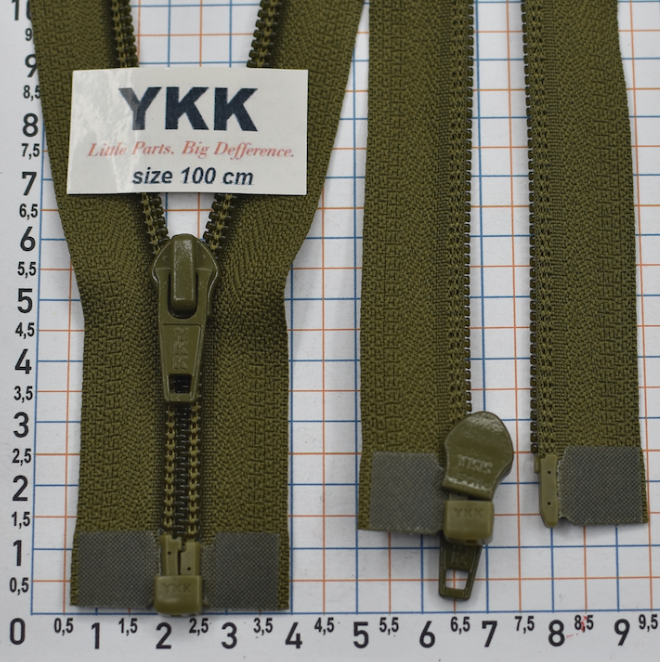 Блискавка 100см спіраль № 5 YKK Японія CIFOR-56 хакі
