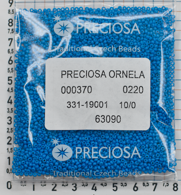 Бісер PRECIOSA № 10 / 0 натурал № 63090 пакет 50 грам