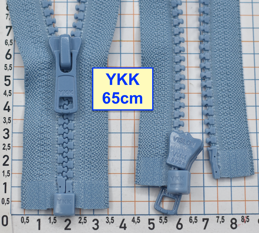 Блискавка трактор № 5 YKK Японія 65см  джинсов (875)