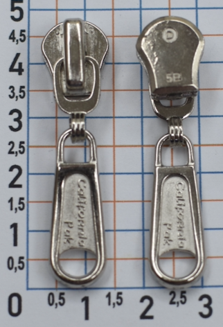 Бігунок тип 5 на тракторну блискавку срібло