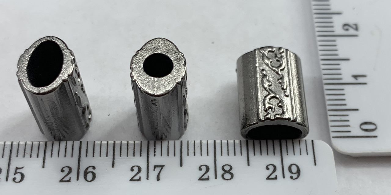 Наконечник під шнур ф2-4мм пласм під метал №3849 антрацит