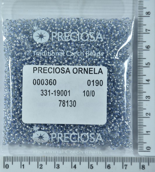 Бісер PRECIOSA №10 / 0 блискучий №78130 пакет 50 грам