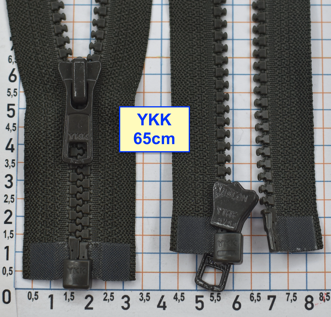 Блискавка трактор № 5 YKK Японія 65см  т насич зелен (908)