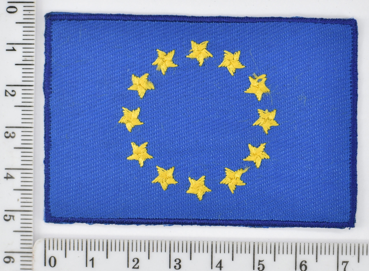 Аплікація клейова прапор "Євросоюз" 7,5 см * 5 см