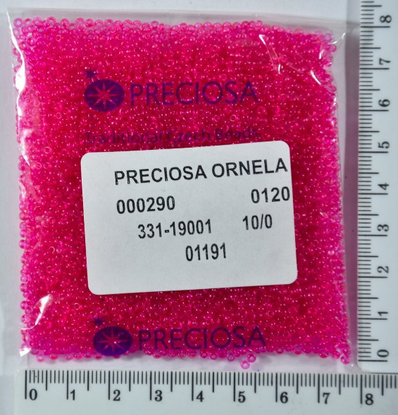 Бісер PRECIOSA №10 / 0 прозорого №01191 пакет 50 грам