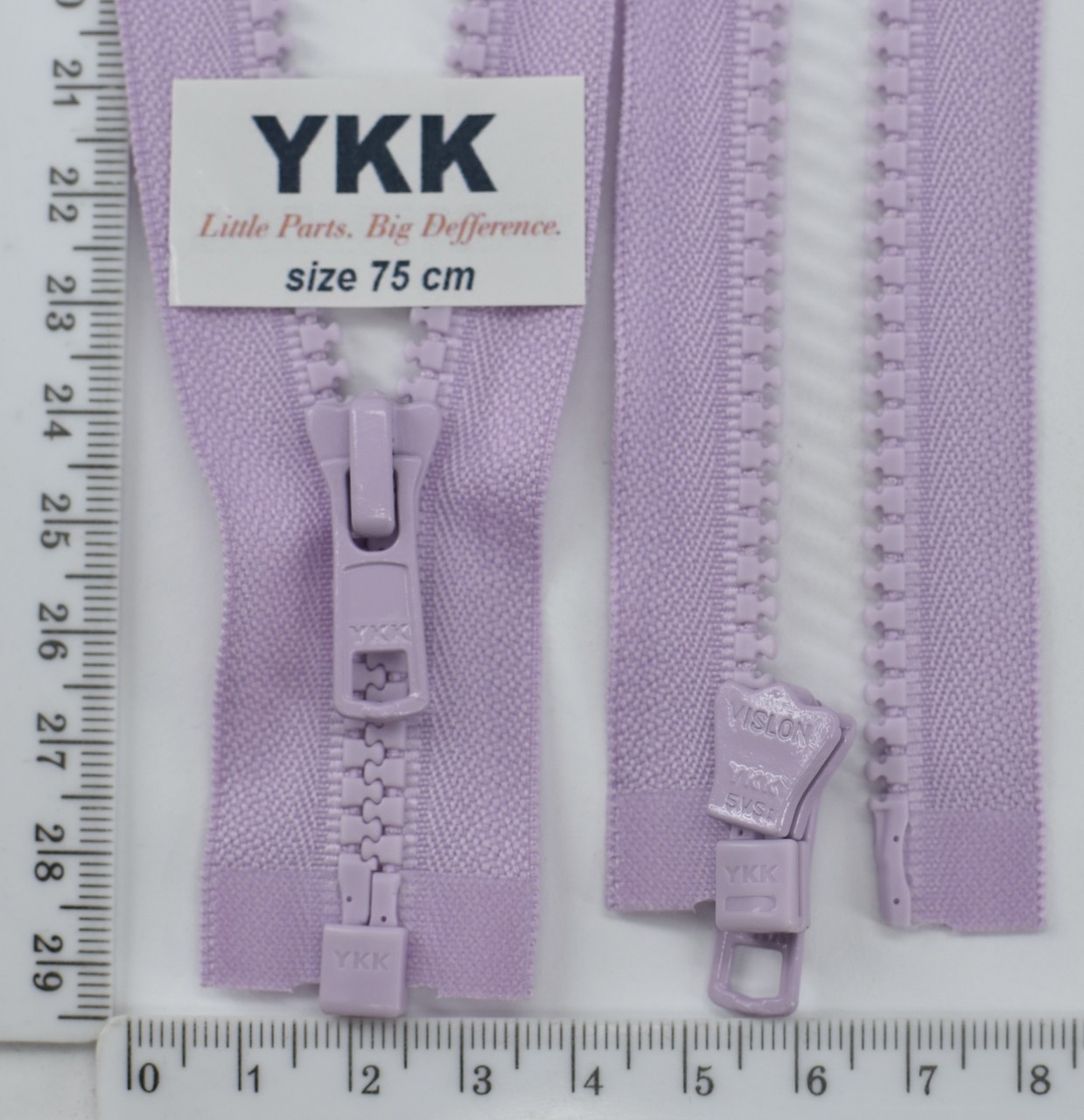 Блискавка трактор №5 YKK Японія разьемний 75см (552) бузок