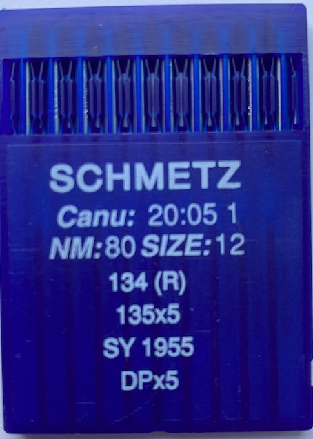 Голки 134 R (DPx5) № 80 для прямострокових пром шв машин SCHMETZ Німеччина
