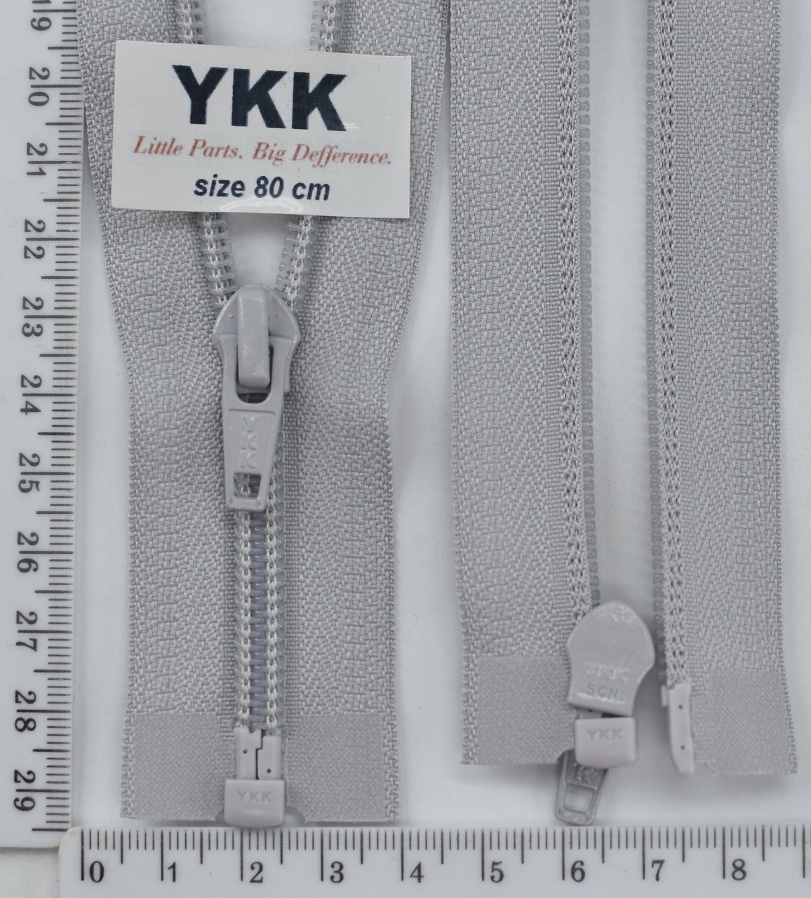 Блискавка спіраль №5 YKK Японія разьемний 80см (154) сірий