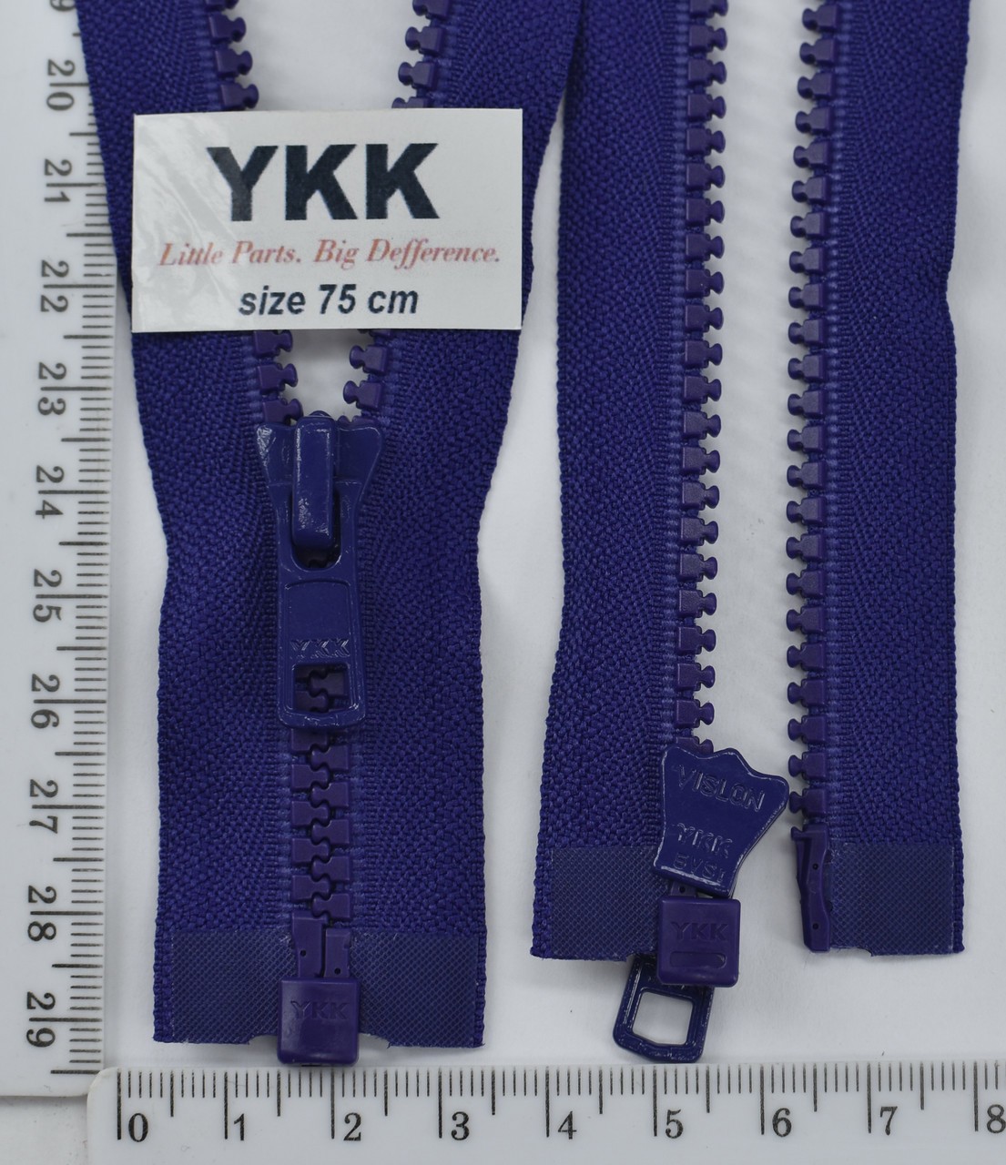 Блискавка трактор №5 YKK Японія разьемний 75см (029) синій