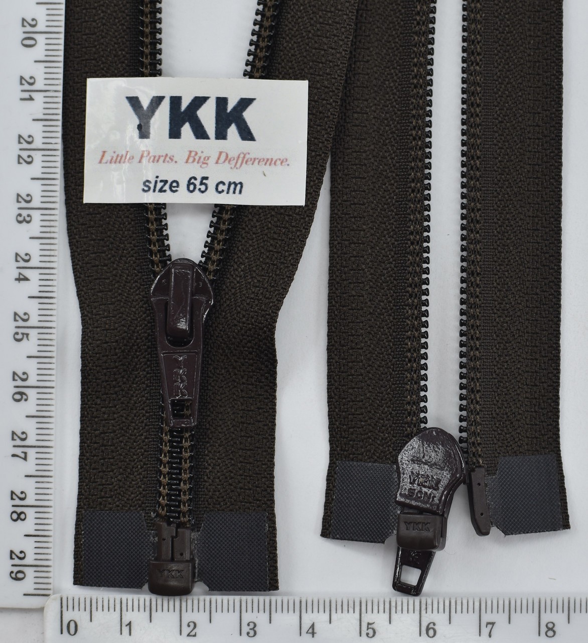 Блискавка YKK спіраль №5 разьемний 65см (141) т коричн